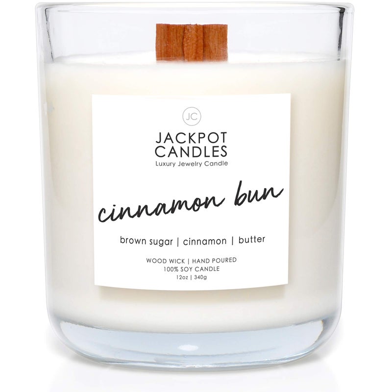 Jackpot Candles Cinnamon Bun Candle with Ring Inside (Surprise Jewelry Valued at $15 to $5 000) Ring Size 7 - Image 2